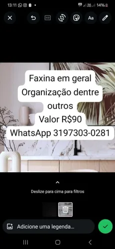 FAXINA E ORGANIZAÇÃO 