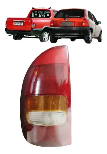 Lanterna Traseira Gm Corsa Pick Up 98-99 Esquerdo Arranhada Esquerdo/motorista Vermelho
