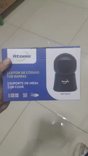Leitor de código de barras e QR code com entrada usb