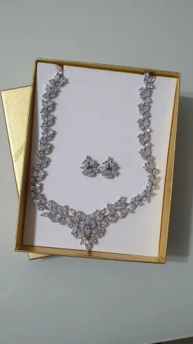 Conjunto Noiva - Colar e Brincos Zircônia