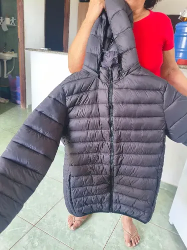 Jaqueta Puffer Preta Masculino