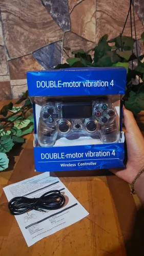Controle PS4 Sem Fio Transparente Novo | Bluetooth | Touchpad
