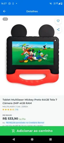 Tablet Mickey multiuso
