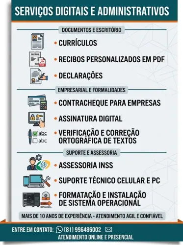 FAÇO CURRÍCULOS
