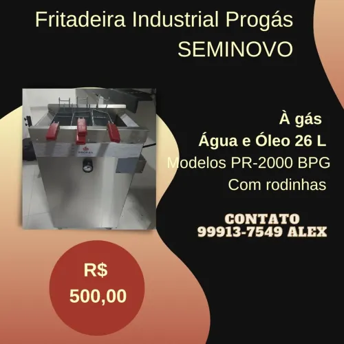Fritadeira industrial Progás - Seminovo 