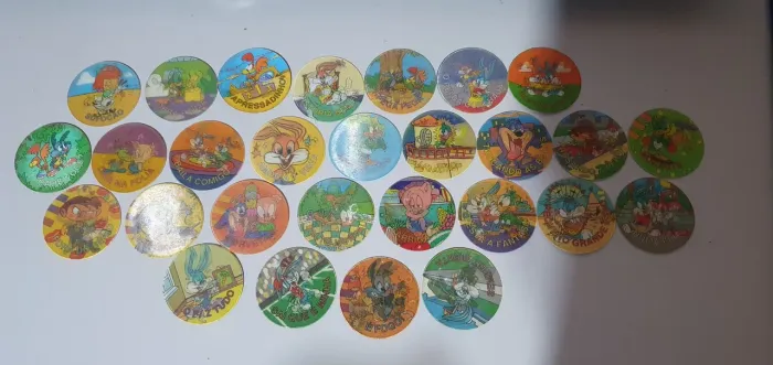 Tazos elma chips originais da época Tiny Toon Magic Tazo