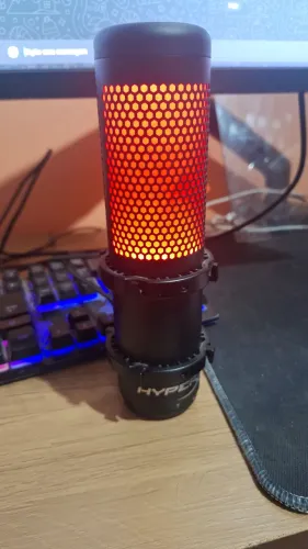 Microfone HyperX QuadCast - Funcionando 100% (Sem Suporte/Base)
