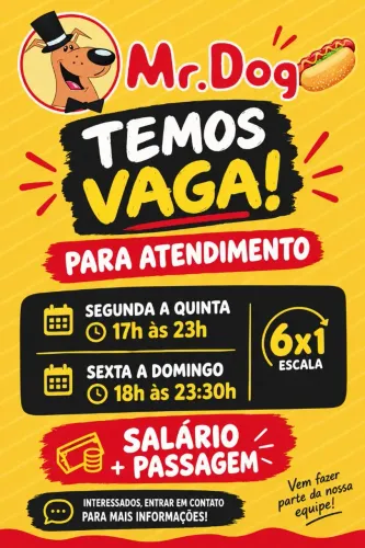 Vaga para atendente