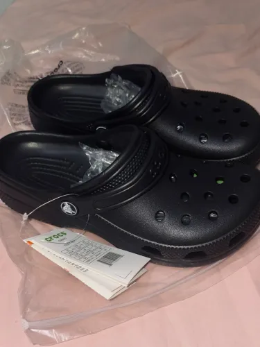 Crocs Unissex clássica, preta, M5W7 (37-38), Nova