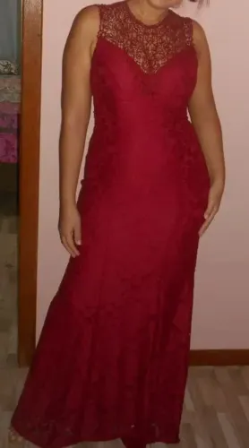 Vestido madrinha Marsala/Vermelho