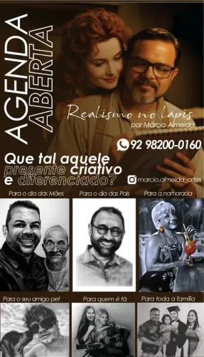 RETRATOS EM LAPIS E CARVÃO - ARTISTA DO DESENHO REALISTA 