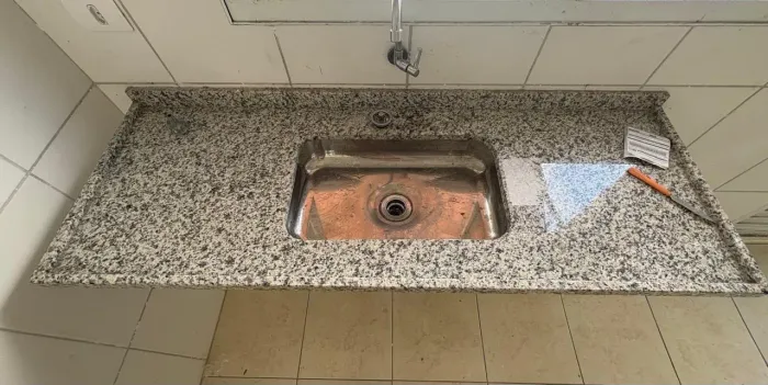 Granito pia com Cuba cozinha