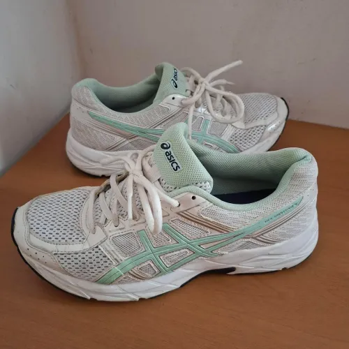 Tênis de Corrida Asics Gel Contend 4 Branco e Azul 39