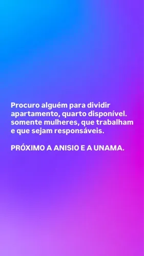 Procuro alguém pra dividir apartamento