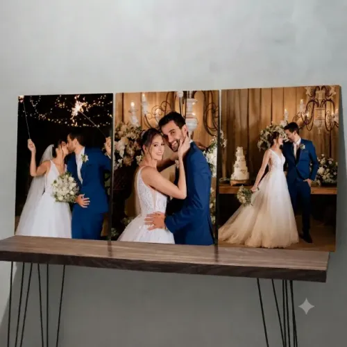 Kit de 3 Quadros Personalizado com Foto