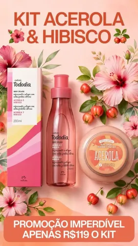 Body splash e hidratante