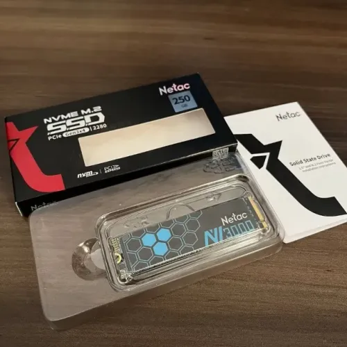 SSD NVME 250 GB Netac ORIGINAL NOVO!
