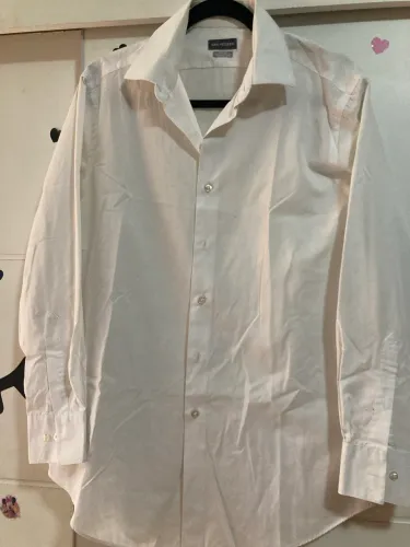 Camisa Social Van Heusen Branca - Fitted / Wrinkle Free - Impecável