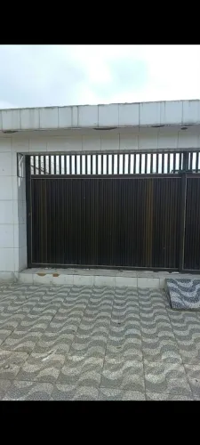 Portao de garagem aluminio bronze