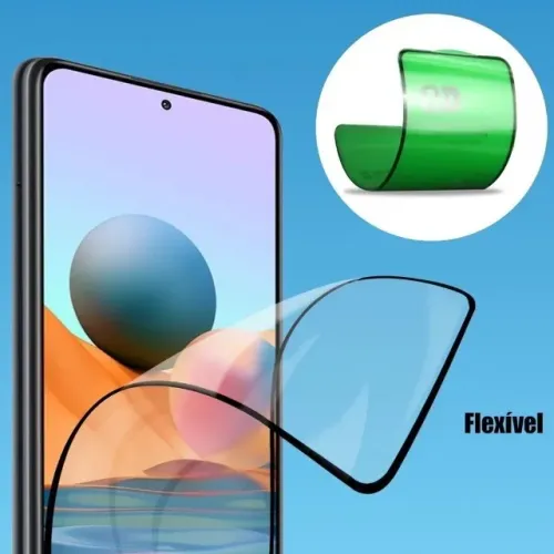 Película Cerâmica 9D 3D iPhone Gel Hidrogel Flexível Iphone 13