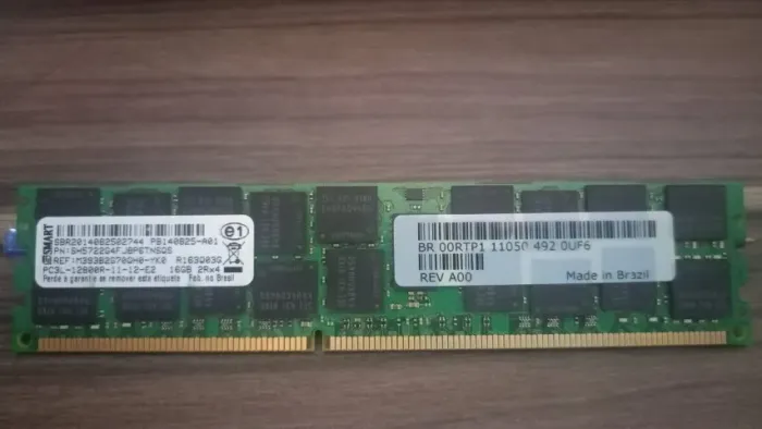 Memória Servidores 16gb 2rx4 Pc3l-12800r Servidores Modelos  R200 R410 R710 R420 R620 R720