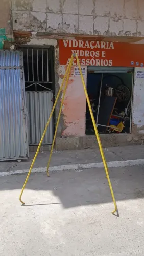 Tripé de Resgate / Espaço Confinado (Amarelo) ? Ideal para Altura e Segurança