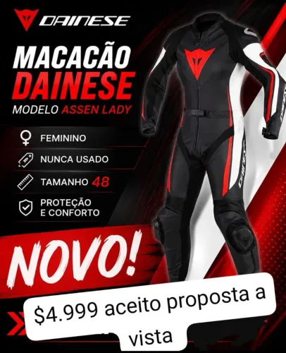 Macacão dainese novo top
