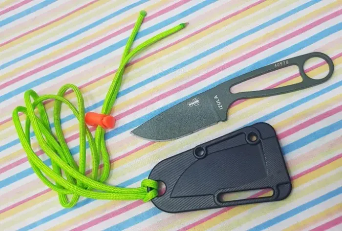 Faca Formiga e izula 40978 faca de bolso fixa d2 lâmina e alça kydex bainha, faca multiuso