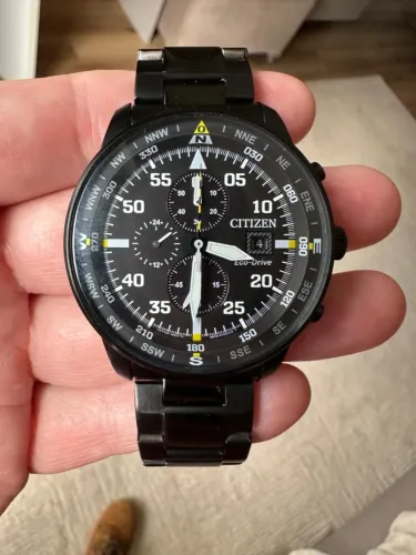 Relogio Citizen Eco Drive B612 Chronographe Montre Homme 44mm