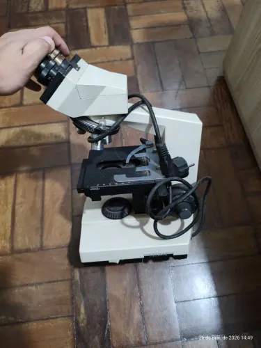 Microscópio Antigo Tasco LMSMB 1600X - Peça Vintage para Colecionador