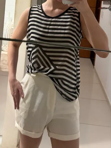 Blusa listrada social