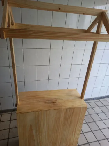 Barraca de madeira desmontável