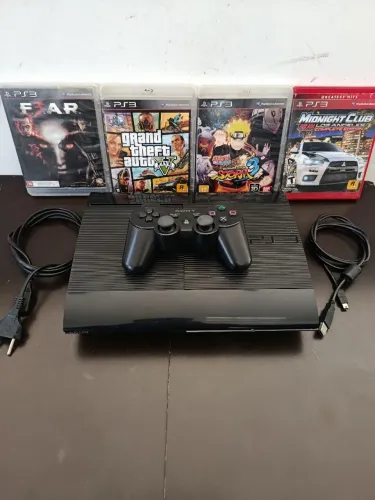PS3 SLIM 250GB Bloqueado + jogos