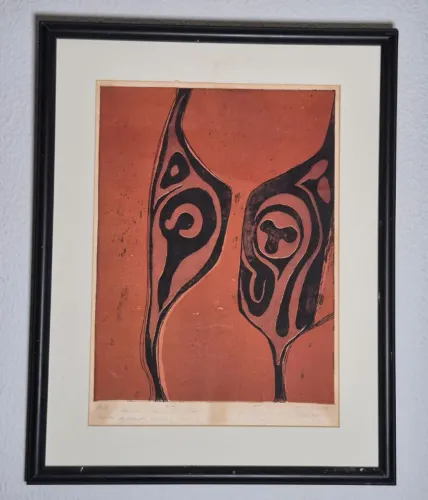 Quadro assinado e com dedicatória prova do Artista 1/80