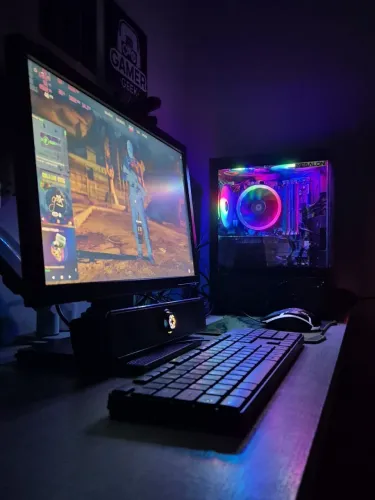 PC GAMER COMPLETO COM FANS RGB RODA FREE FIRE GTA V CS2 FORTINITE MINECRAFT ROBLOX SIMS