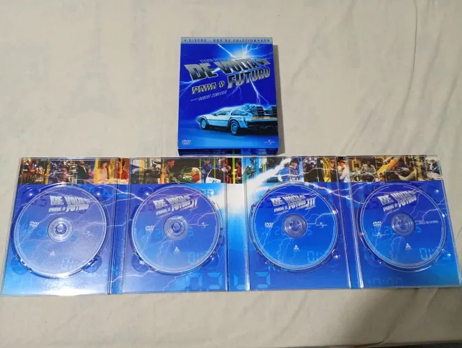 Box edição limitada em digipak dvds DE VOLTA PARA O FUTURO ,, box raro e super de luxo