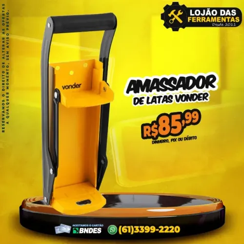 Amassador de Latas Vonder