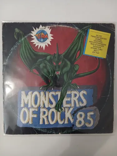 Lp "monsters of rock 85" rádio terra fm BH usado.