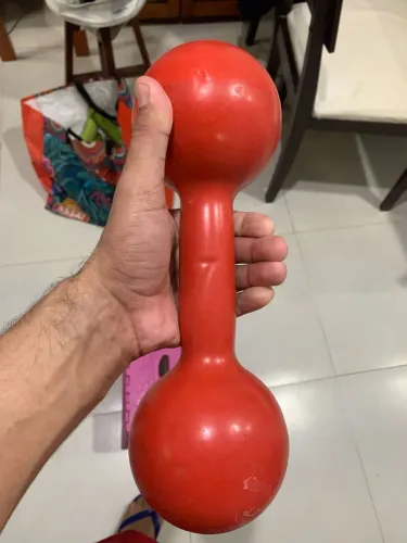 Halter de 7kg emborrachado individual 