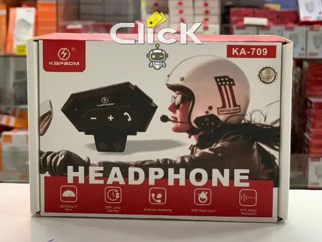 Fone De Ouvido Capacete Com Microfone Duplo Ka-709 Moto Hd