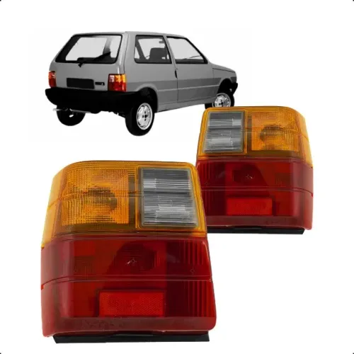 Lanterna Traseira FIAT UNO G1 1985 ate 2004 Tricolor