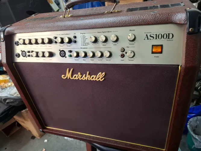 Amplificador Marshall AS100D Violão/Voz Novíssimo  