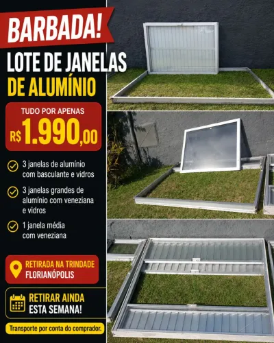 Combo janelas de alumínio
