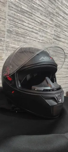 Capacete Fechado Asx City Solid - Preto Fosco - Tamanho 58