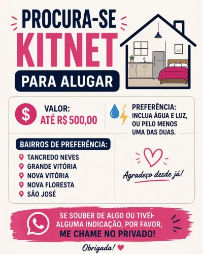 Procura-se kitnet