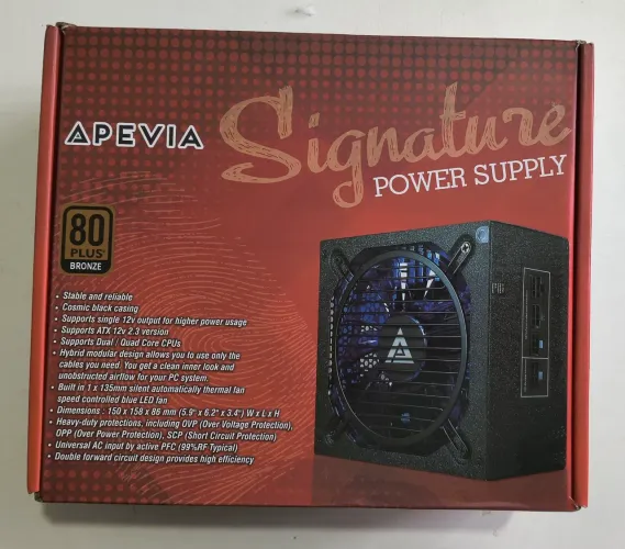 Fonte Apevia Signature Power 1050W 80 Plus Bronze