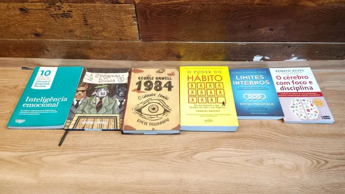 Kit de livros usados em excelente estado