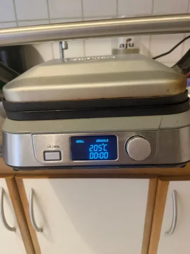 Chapa elétrica cuisinart GR-5BP1 5 em 1 de aço inox