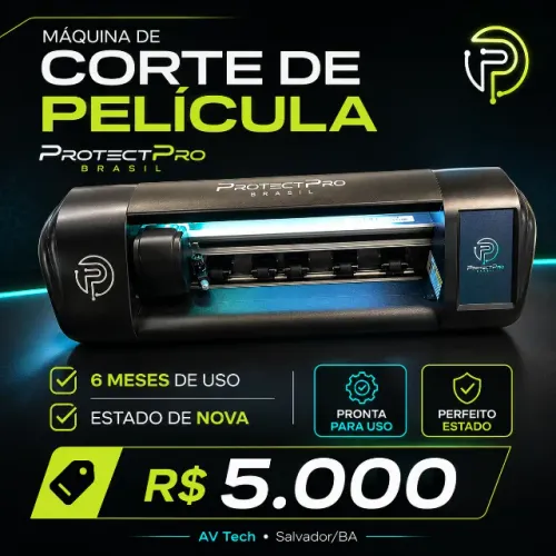 Máquina de Corte de Película ProtectPro Brasil ? Nova, 6 Meses de Uso