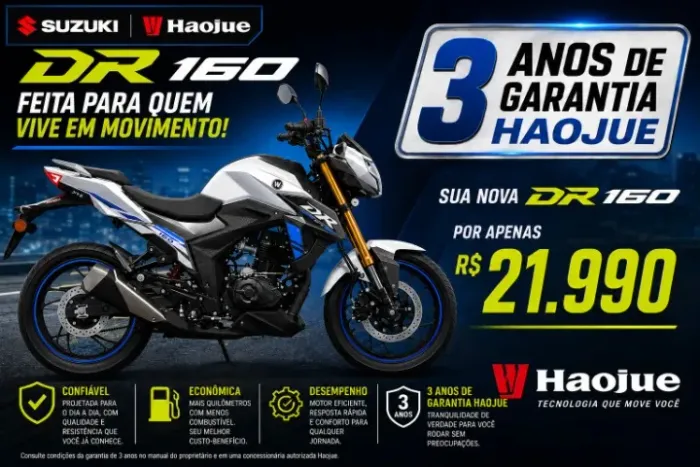 SUZUKI HAOJUE DR160 CBS 2027 Brinde Documento